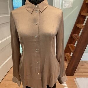 Madewell Gold Button Up Blouse Size 4